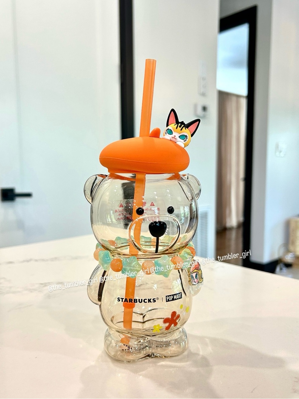 Starbucks x POP MART 16oz Molly Bearista Glass Cold Cup China Exclusive